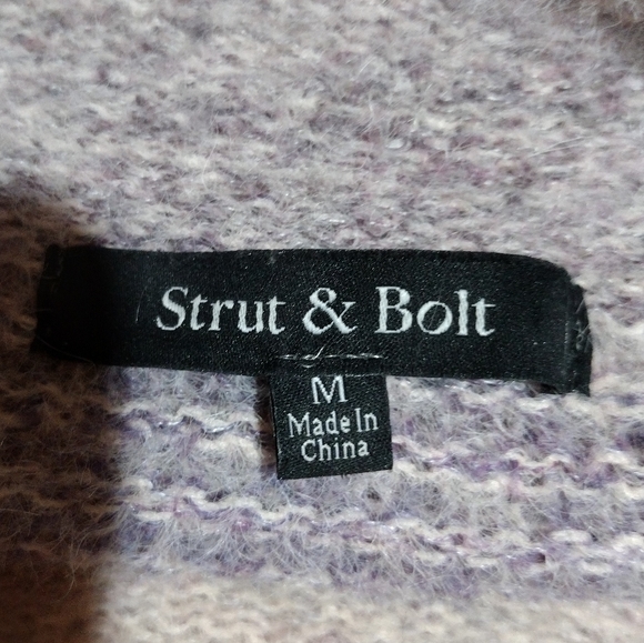 Strut And Bolt Knitted Super Soft Wool (10%) Pullover Sweater l Size Medium - Picture 4 of 4